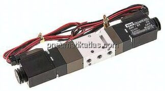 5/3-Wege Magnetventil, M 5, Mittelstellung belüftet, 24 V DC