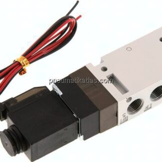 5/2-Wege Magnetventil, G 1/8", Federrückstellung, 24 V DC