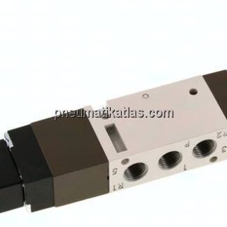 5/3-Wege Magnetventil, G 1/8", Mittelstellung geschlossen, 115 V AC