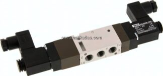 5/3-Wege Magnetventil, G 1/8", Mittelstellung geschlossen, 230 V AC