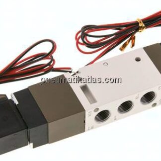 5/3-Wege Magnetventil, G 1/8", Mittelstellung geschlossen, 24 V DC