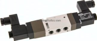 5/3-Wege Magnetventil, G 1/8", Mittelstellung belüftet, 230 V AC