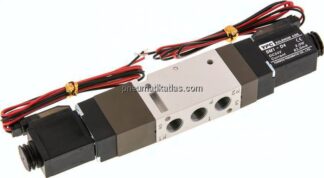 5/3-Wege Magnetventil, G 1/8", Mittelstellung belüftet, 24 V DC