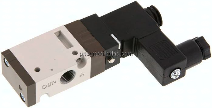 3/2-Wege Magnetventil, G 1/8", Federrückstellung (NO), 115 V AC