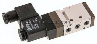5/2-Wege Magnetventil, G 1/8", Federrückstellung, 24 V DC