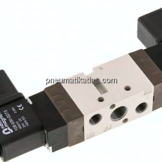 5/2-Wege Magnetventil, G 1/4", Impulsventil, 24 V AC