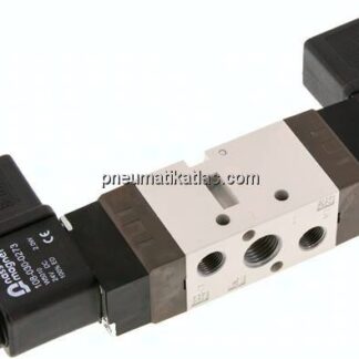 5/2-Wege Magnetventil, G 1/4", Impulsventil, 12 V DC