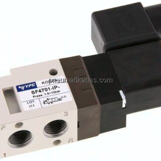 3/2-Wege Magnetventil, G 1/4", Federrückstellung (NO), 115 V AC