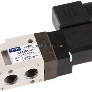 3/2-Wege Magnetventil, G 1/4", Federrückstellung (NO), 230 V AC