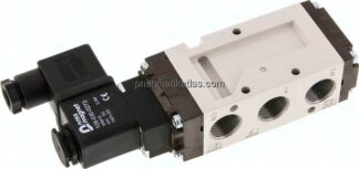 5/2-Wege Magnetventil, G 3/8", Federrückstellung, 230 V AC