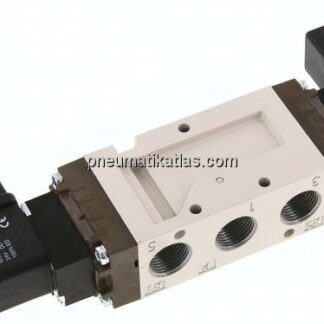 5/2-Wege Magnetventil, G 3/8", Impulsventil, 12 V DC