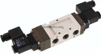 5/3-Wege Magnetventil, G 3/8", Mittelstellung entlüftet, 24 V DC
