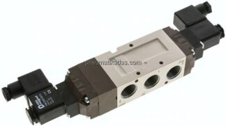 5/3-Wege Magnetventil, G 1/2", Mittelstellung entlüftet, 115 V AC