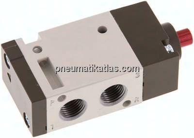3/2-Wege Pneumatikventil, G 1/8", Federrückstellung (NO)