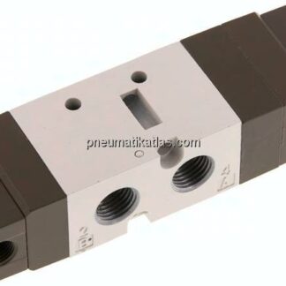 5/3-Wege Pneumatikventil, G 1/4", Mittelstellung geschlossen