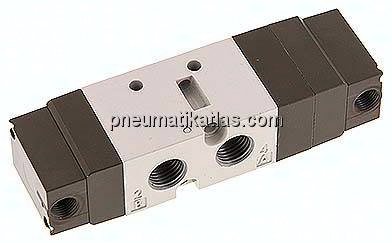 5/3-Wege Pneumatikventil, G 1/4", Mittelstellung belüftet
