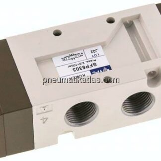5/3-Wege Pneumatikventil, G 3/8", Mittelstellung geschlossen