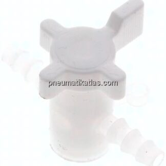 Labor-Schlauchhahn (PVDF), 6 (1/4") mm
