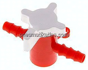 Labor-Schlauchhahn (PE/PP), 6 (1/4") mm