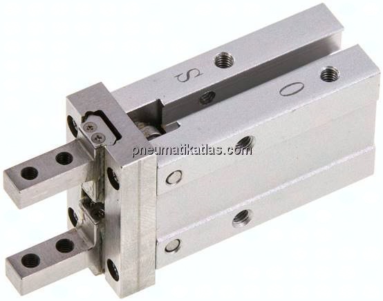 Parallelgreifer, Kolben 10mm, einfachwirkend - drucklos geöffnet (außen greifend)