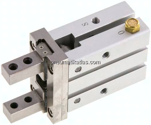 Parallelgreifer, Kolben 20mm, einfachwirkend - drucklos geöffnet (außen greifend)