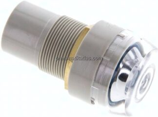 Kunststoff-Druckanzeige, blau, Steckschlauch 4 mm Ø außen