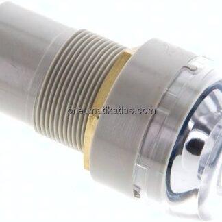 Kunststoff-Druckanzeige, blau, Steckschlauch 4 mm Ø außen