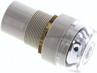 Kunststoff-Druckanzeige, grün, Steckschlauch 4 mm Ø außen