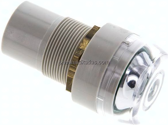 Kunststoff-Druckanzeige, grün, Steckschlauch 4 mm Ø außen