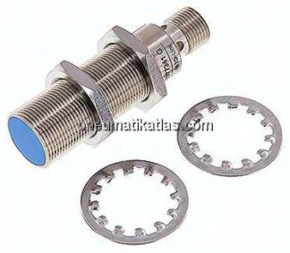 Ind. Näherungschalter, M 18, SN5 - M 12-Stecker (A-codiert, 4-polig)