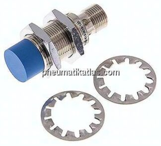 Ind. Näherungschalter, M 18, SN8 - M 12-Stecker (A-codiert, 4-polig)