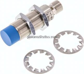 Ind. Näherungschalter, M 18, SN8 - M 12-Stecker (A-codiert, 4-polig)