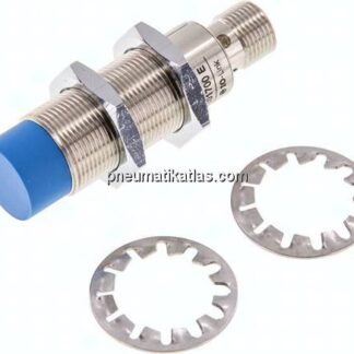 Ind. Näherungschalter, M 18, SN8 - M 12-Stecker (A-codiert, 4-polig)