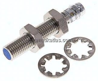 Ind. Näherungschalter, M 8, SN1,5 - M 8-Stecker (3-polig)