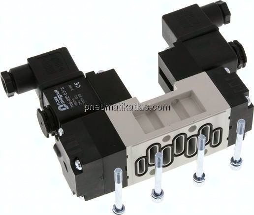ISO-Ventil (Größe 1), 5/3-Wege, Mittelstellung entlüftet, 230 V AC