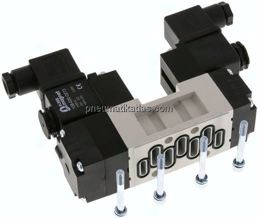 ISO-Ventil (Größe 1), 5/3-Wege, Mittelstellung entlüftet, 24 V AC