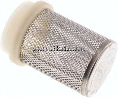 Saugkorb für Rückschlagventil G 1-1/2", 1.4301 / Nylon
