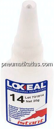 LOXEAL Sekundenkleber, 20 g, Hohe Festigkeit - langsame Aushärtung: für Metall/Metall-Verbindungen,