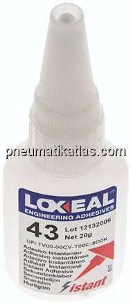 LOXEAL Sekundenkleber, 20 g, Universal - Standard: für Metall, Leder, Holz, Karton und viele Kunstst