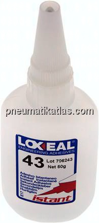 LOXEAL Sekundenkleber, 50 g, Universal - Standard: für Metall, Leder, Holz, Karton und viele Kunstst