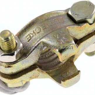 Sicherheits-Schlauchklemme Temperguss verz., 28 - 32mm