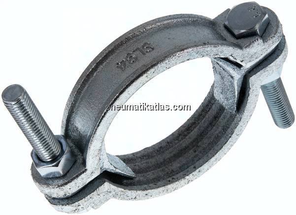 Schlauchklemme Temperguss verzinkt, 77 - 94mm