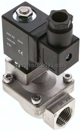 2/2-Wege Magnetventil G 1/2", stromlos geschlossen (NC),24 V AC Eco