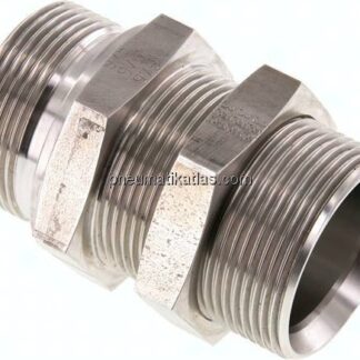 Schottnippel, 60°-Kegel G 1-1/2", 1.4436