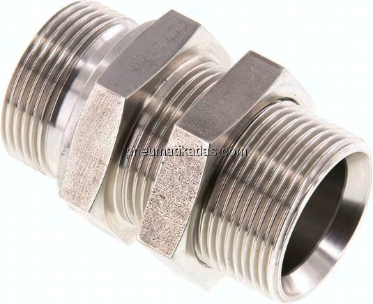 Schottnippel, 60°-Kegel G 1-1/4", 1.4436