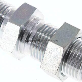 Schottnippel, 60°-Kegel G 1/2", Stahl verzinkt