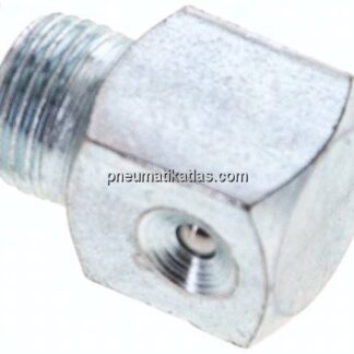 90° Trichterschmiernippel, R 1/8", Stahl verzinkt