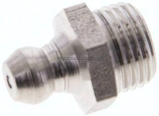 Gerader Kegelschmiernippel, R 1/8", 1.4305