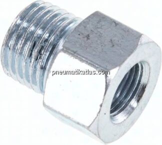Adapter gerade (Schmiernippel) R 1/4" AG - Rp 1/8" IG