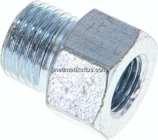 Adapter gerade (Schmiernippel) R 1/4" AG - M 10x1 IG